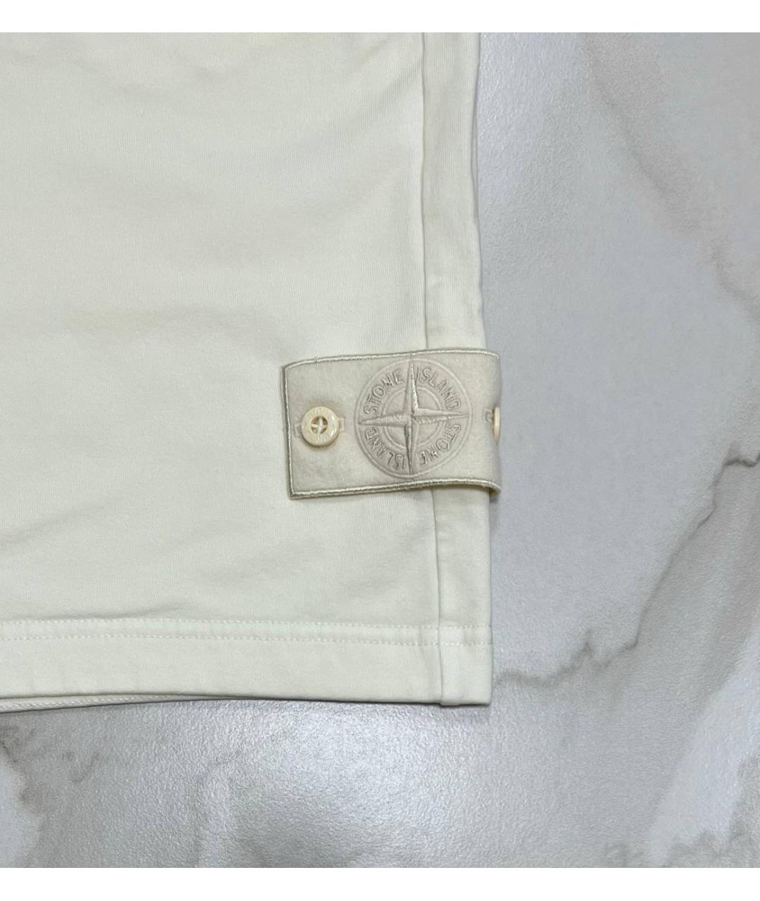 STONE ISLAND Бежевые шорты, фото 2