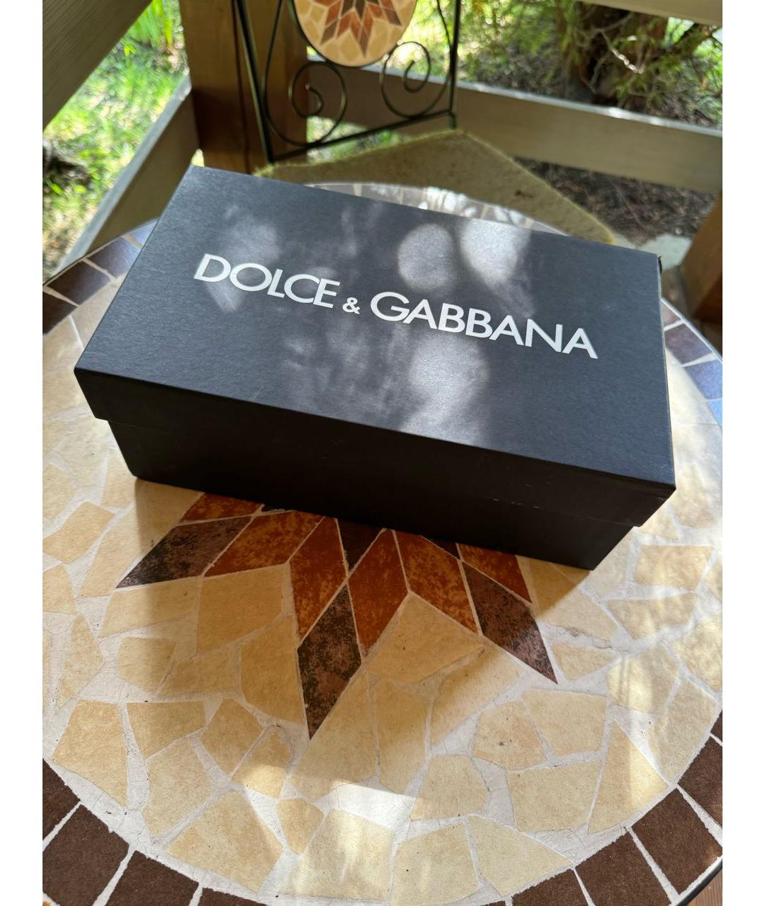 DOLCE&GABBANA Оранжевое текстильные эспадрильи, фото 5