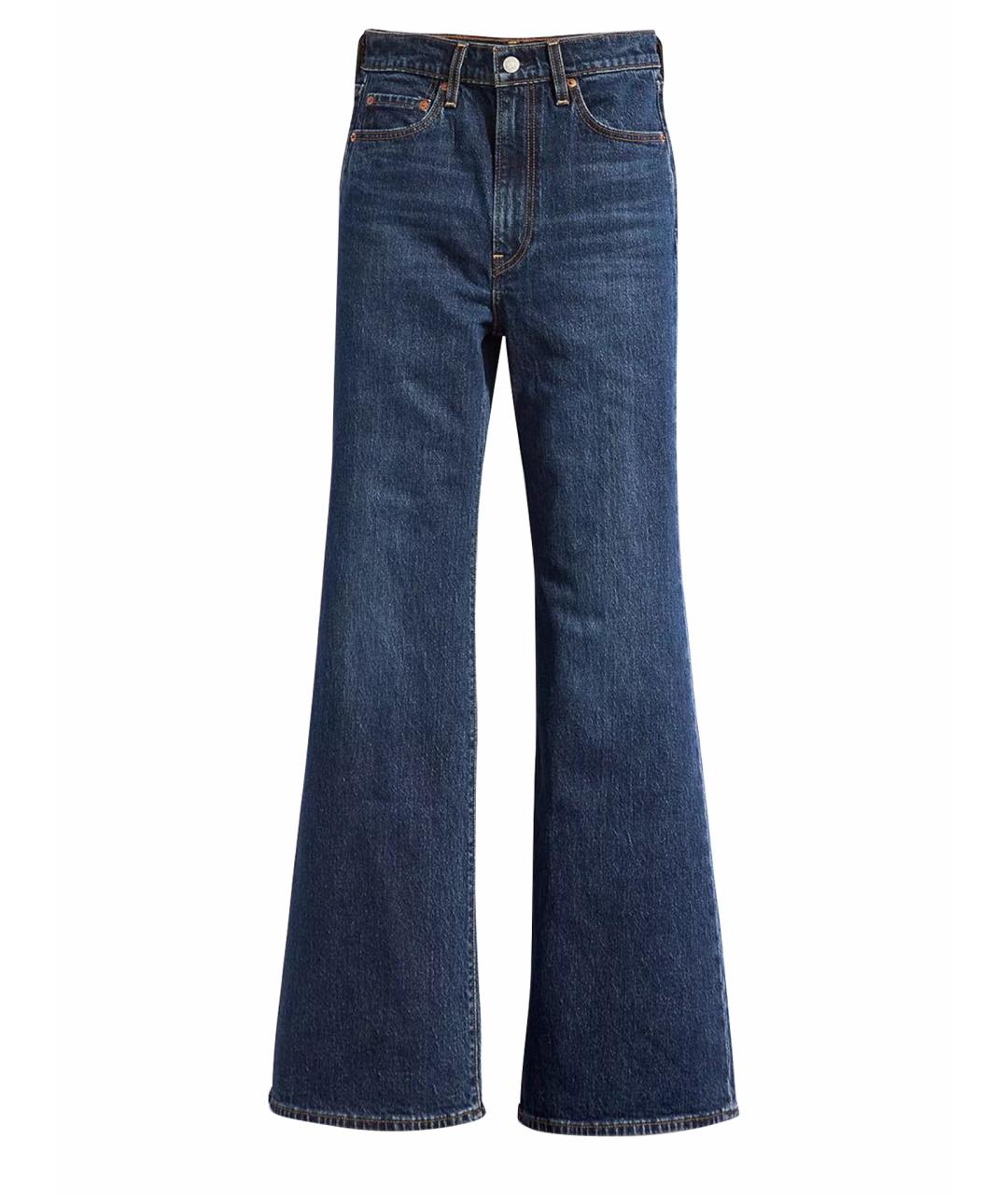 LEVI'S Темно-синие хлопковые джинсы клеш, фото 1
