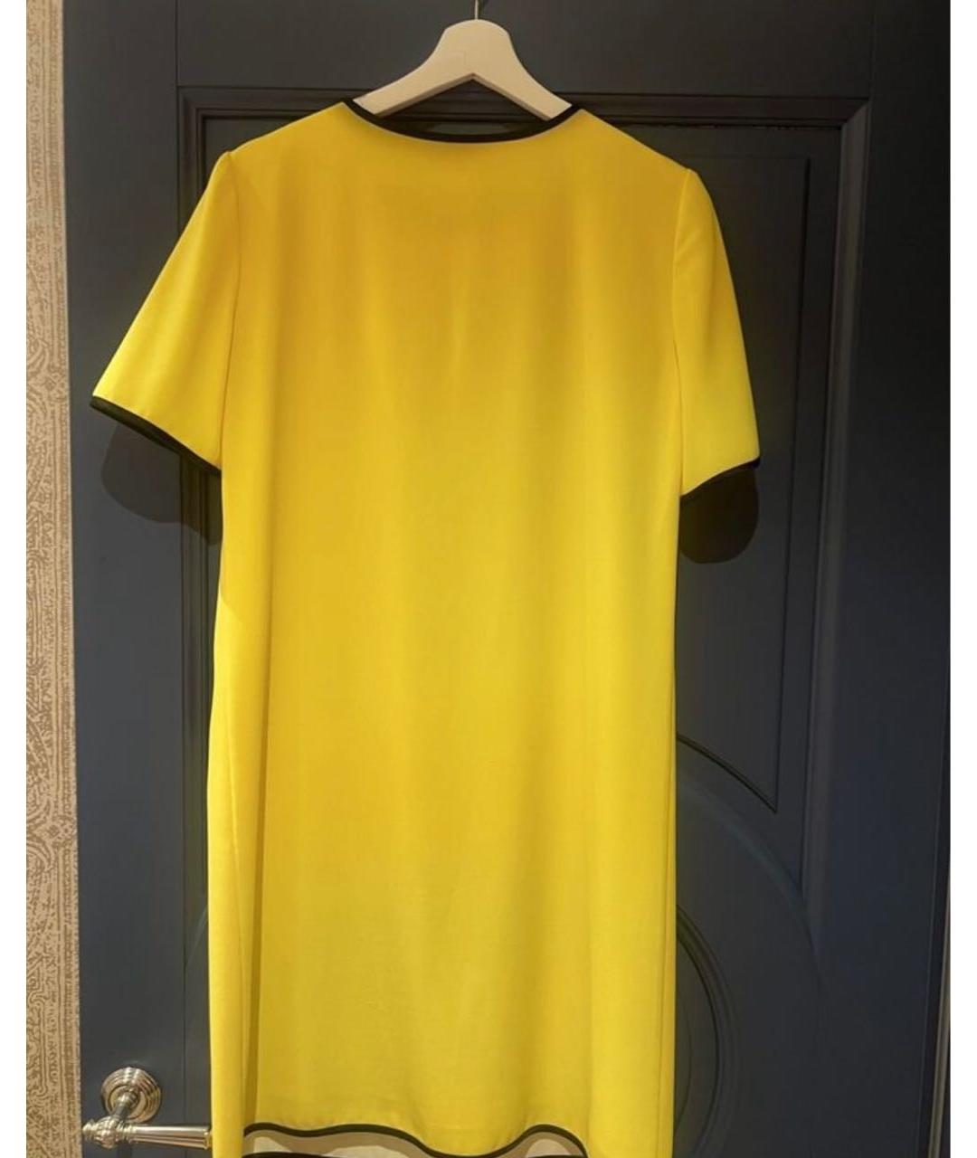 BOUTIQUE MOSCHINO Желтое полиэстеровое коктейльное платье, фото 2
