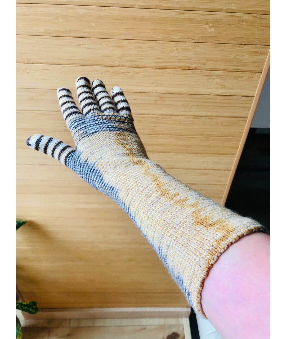 MISSONI Горчичные шерстяные перчатки, фото 6