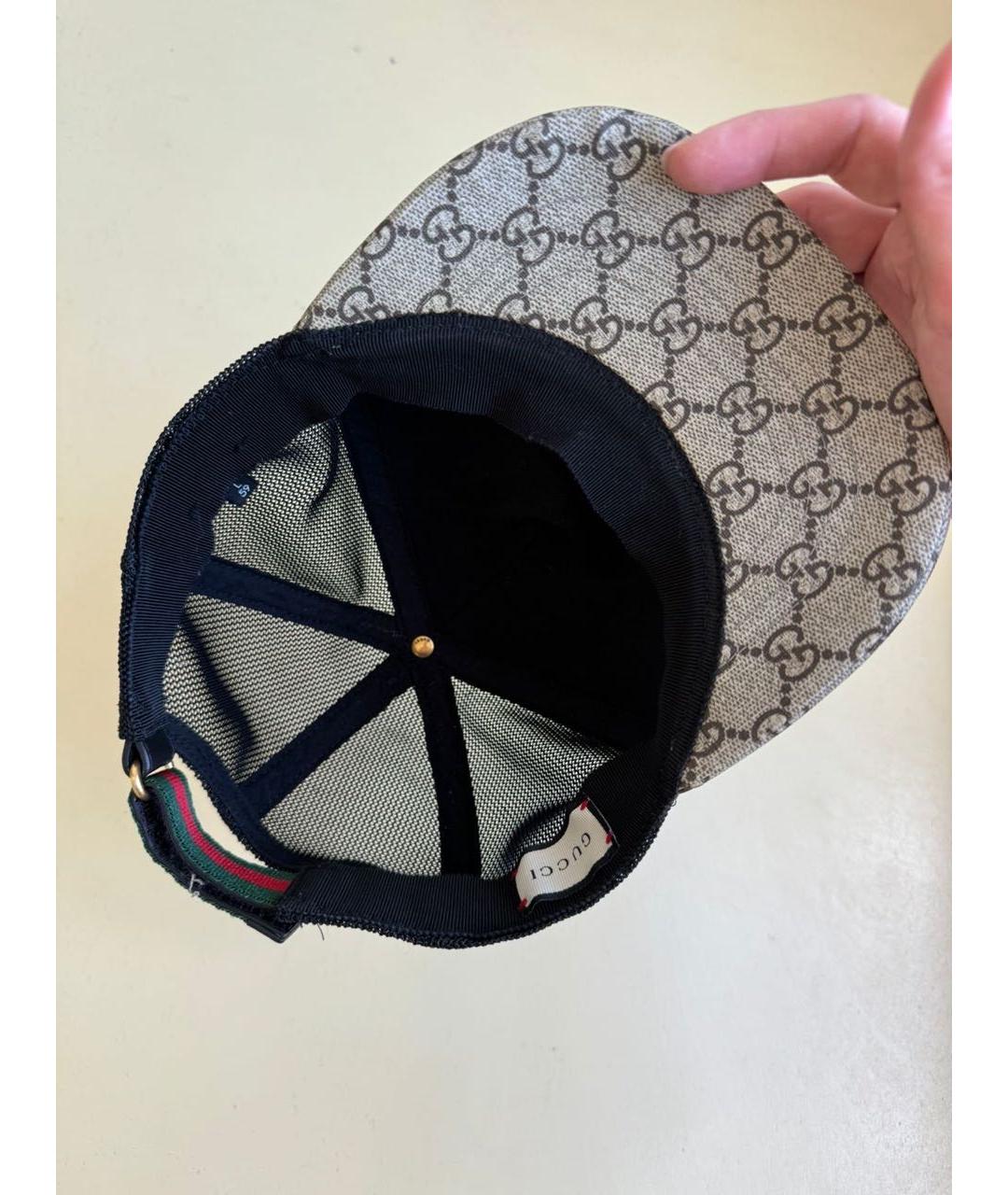 GUCCI Бежевая кепка, фото 4