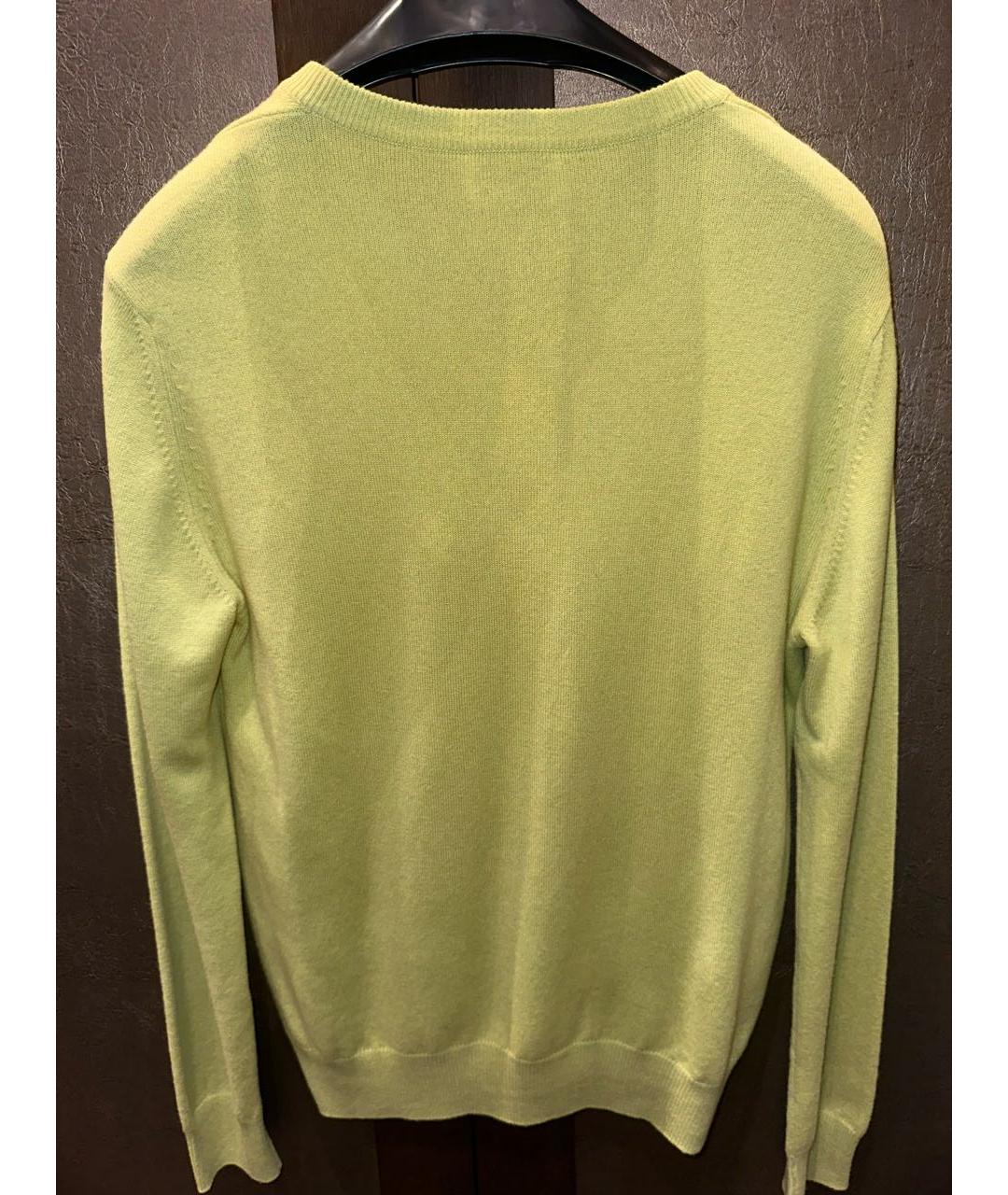 HERMES Зеленый шерстяной джемпер / свитер, фото 2