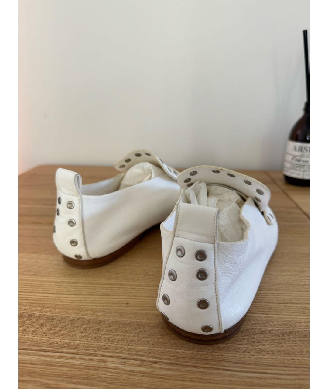 CELINE Белые туфли из лакированной кожи, фото 4