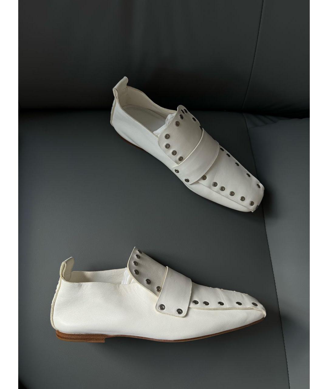 CELINE Белые туфли из лакированной кожи, фото 5