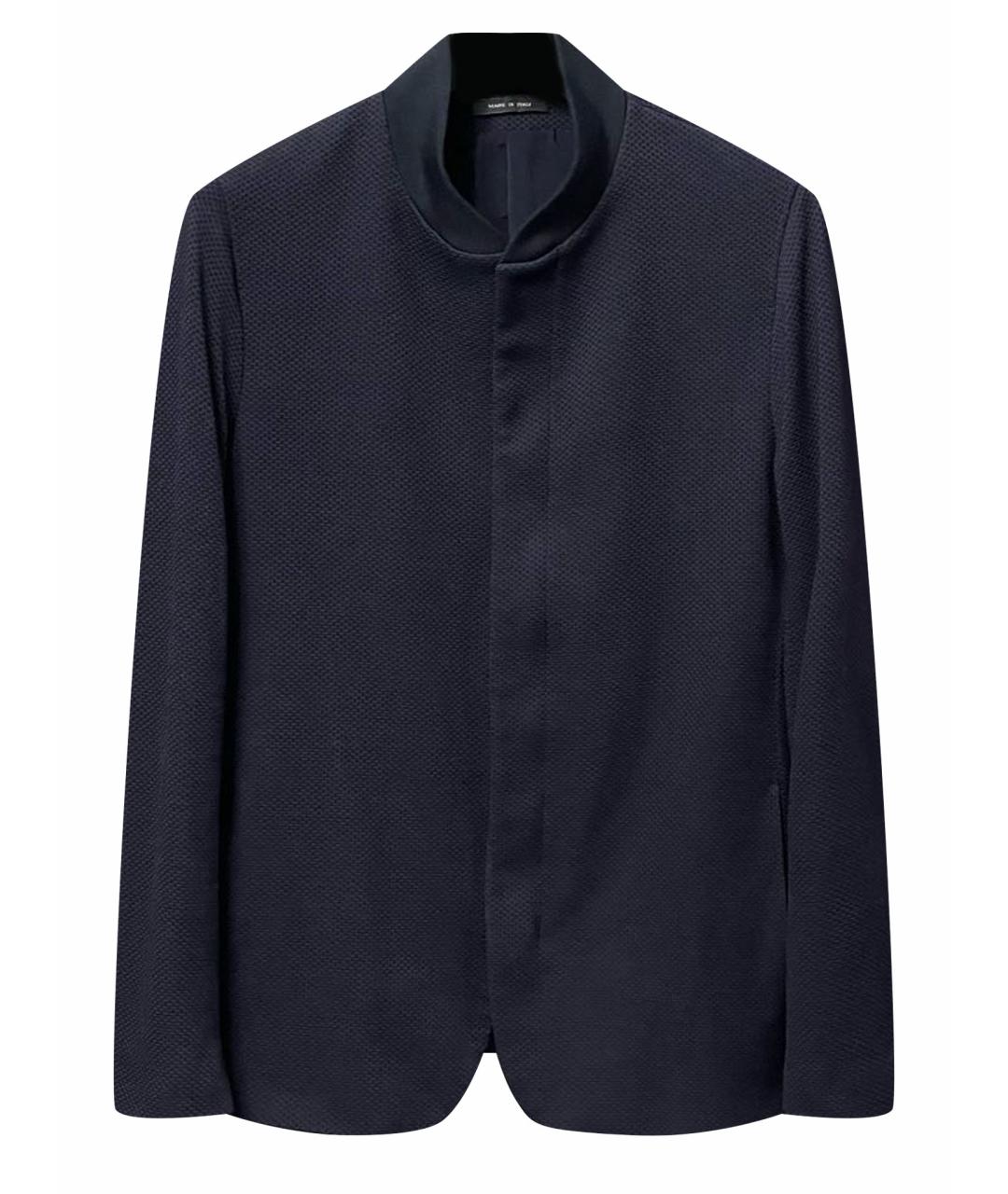 EMPORIO ARMANI Темно-синий вискозный пиджак, фото 1