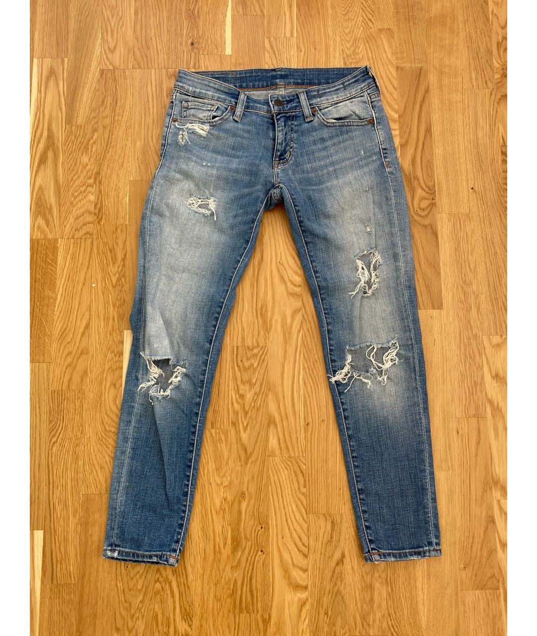 RALPH LAUREN DENIM & SUPPLY Голубые джинсы слим, фото 5