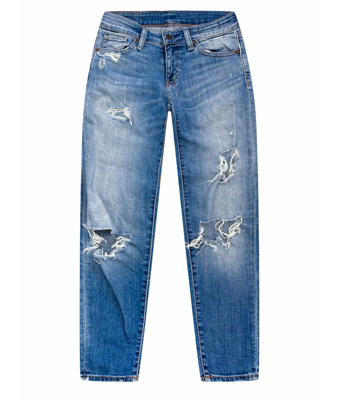 RALPH LAUREN DENIM & SUPPLY Голубые джинсы слим, фото 1