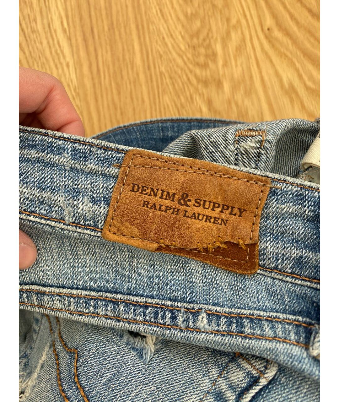 RALPH LAUREN DENIM & SUPPLY Голубые джинсы слим, фото 3