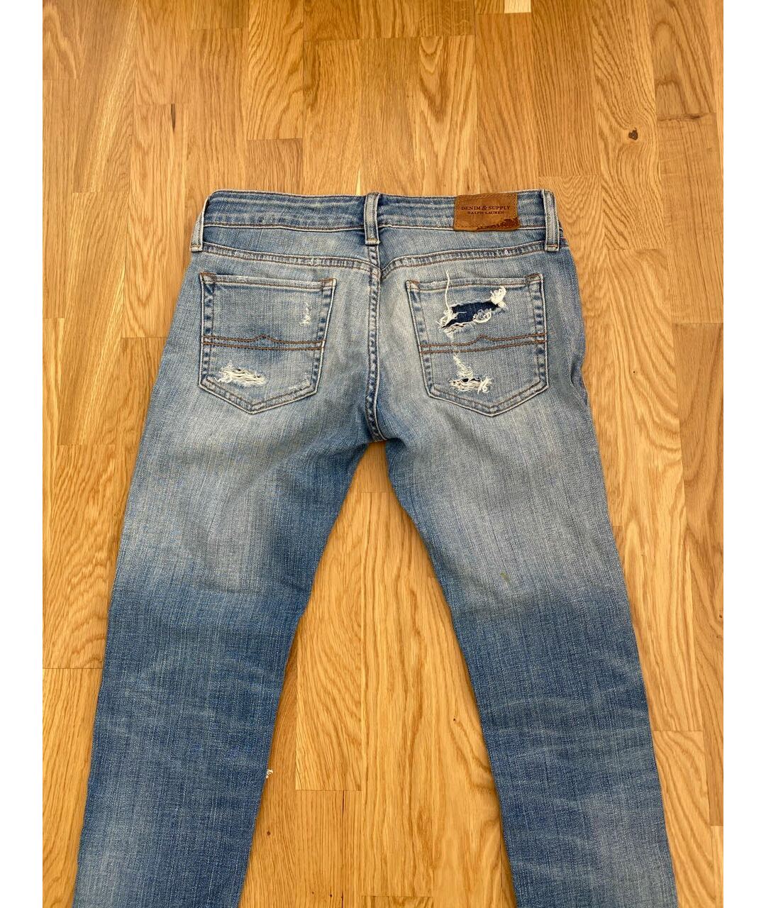 RALPH LAUREN DENIM & SUPPLY Голубые джинсы слим, фото 2