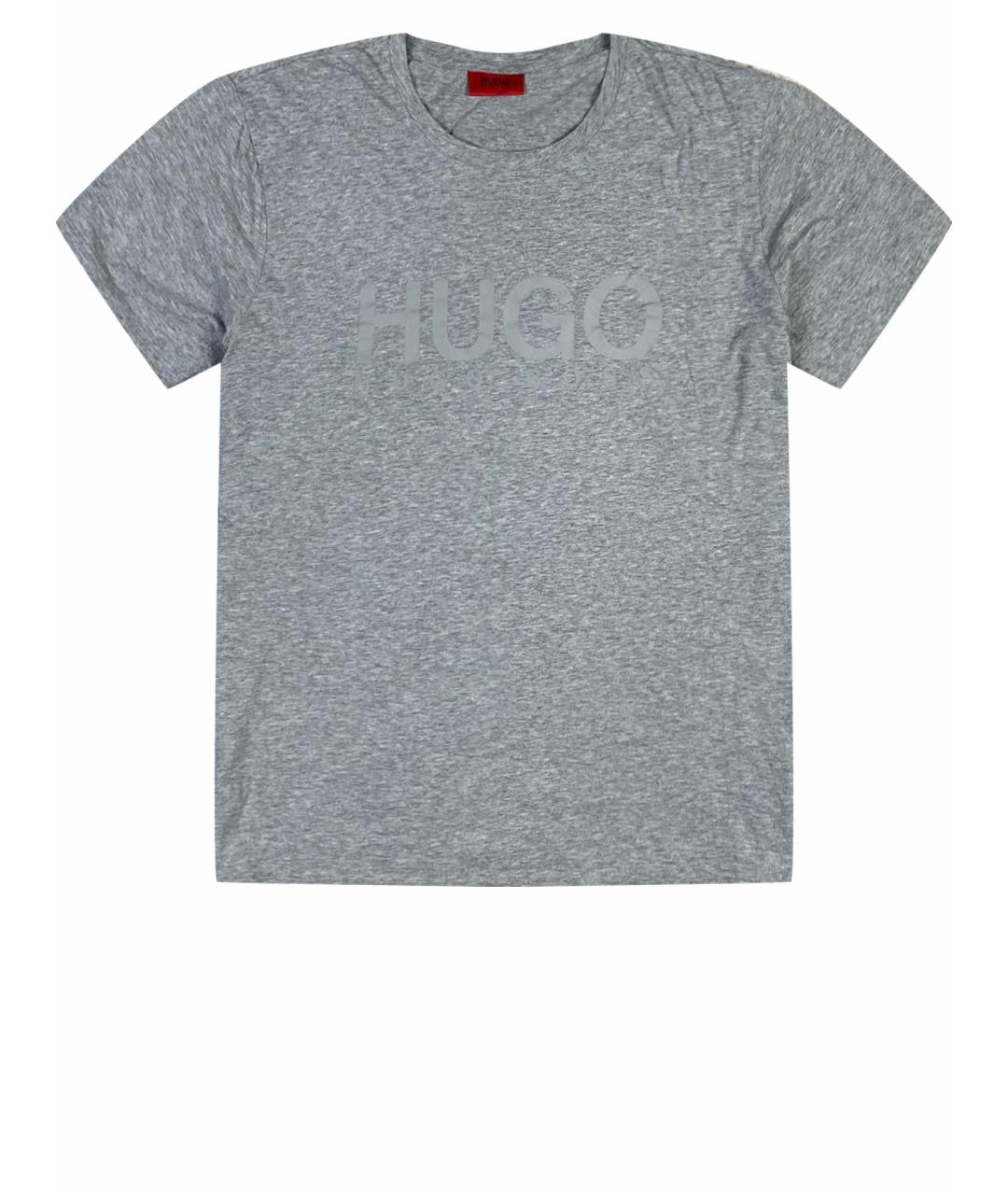 HUGO BOSS Серая хлопковая футболка, фото 1
