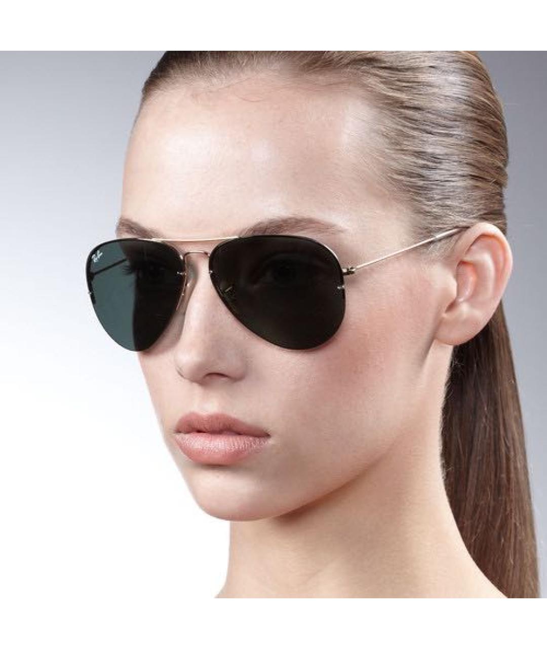 RAY BAN Фиолетовые металлические солнцезащитные очки, фото 8