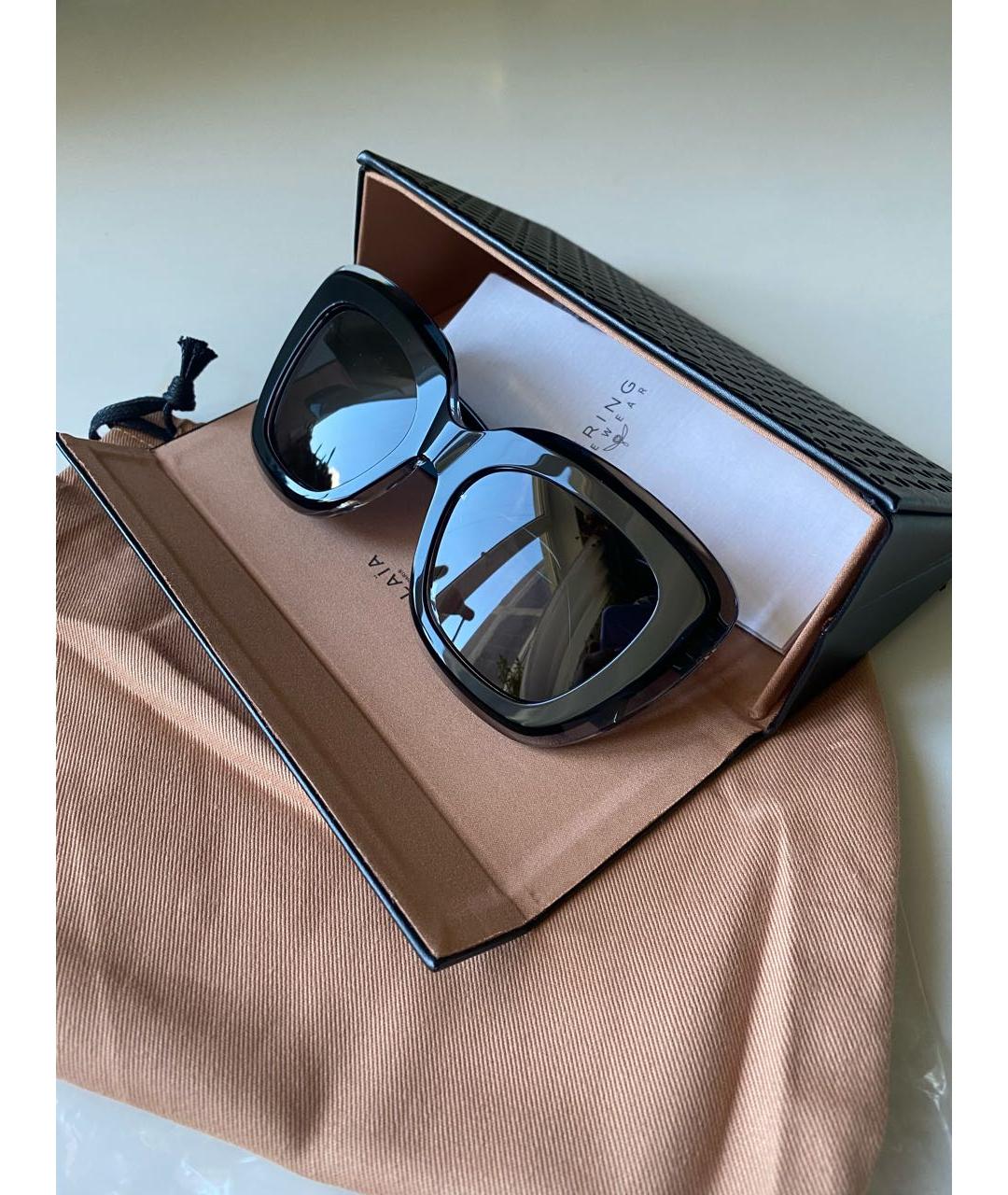 ALAIA Черные пластиковые солнцезащитные очки, фото 8