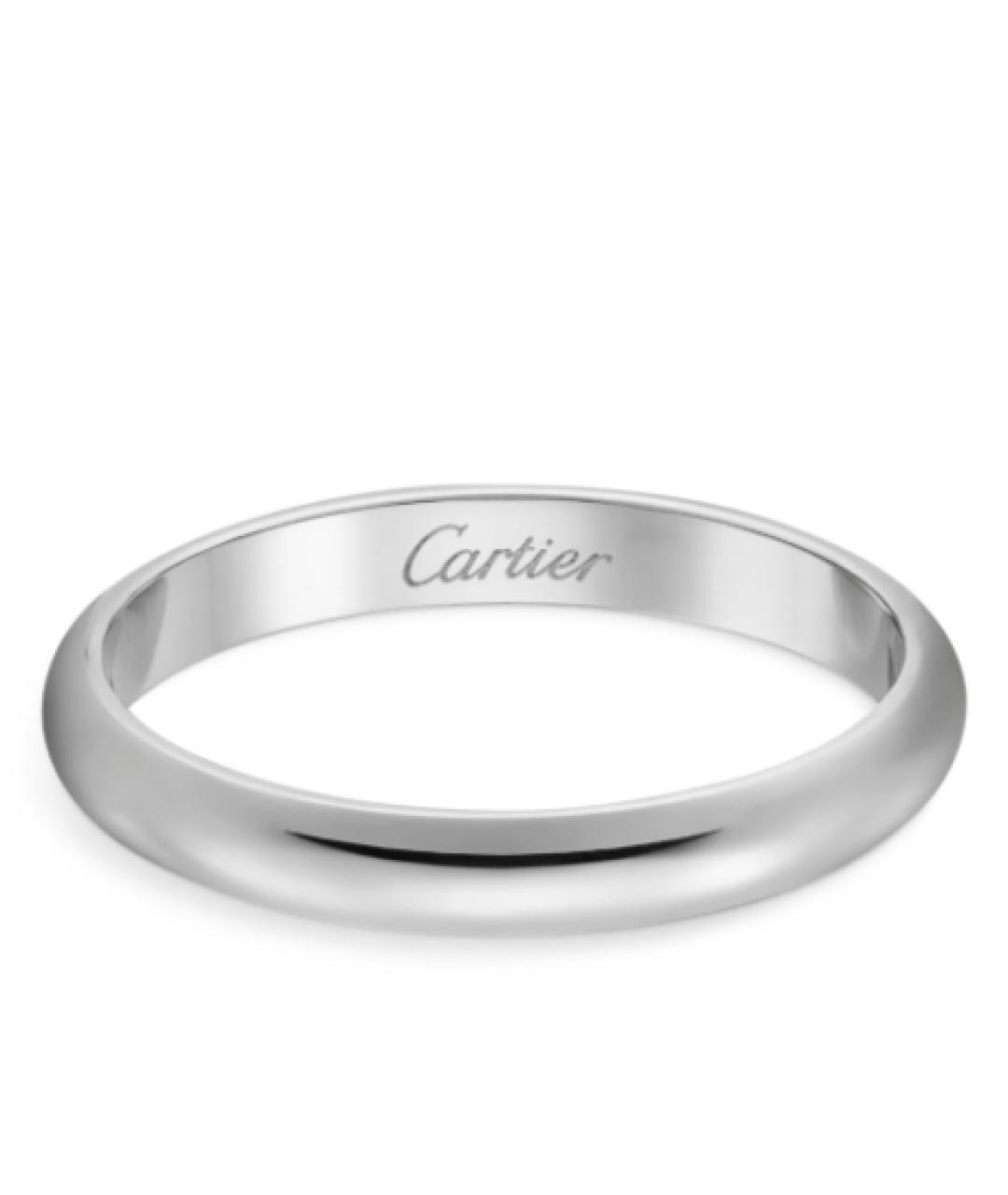 CARTIER Белое платиновое кольцо, фото 1