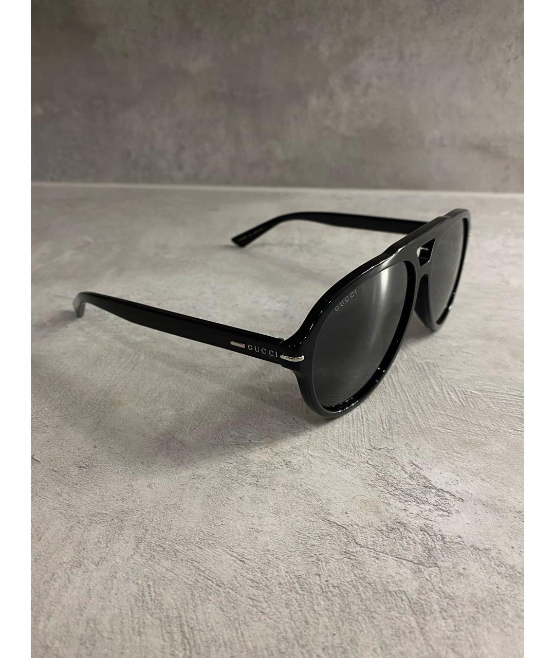 GUCCI Черные пластиковые солнцезащитные очки, фото 4