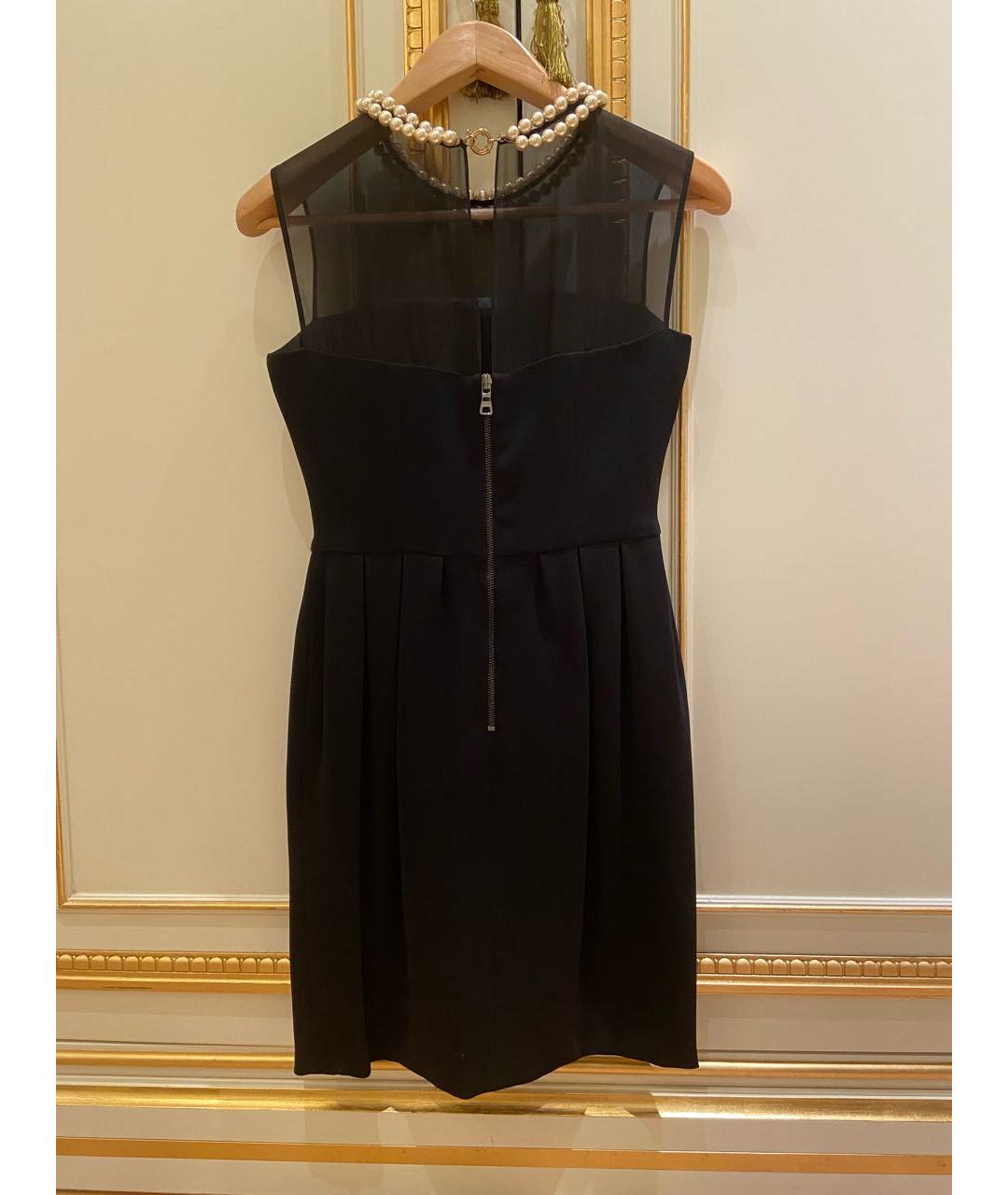 MOSCHINO Черное полиэстеровое коктейльное платье, фото 2