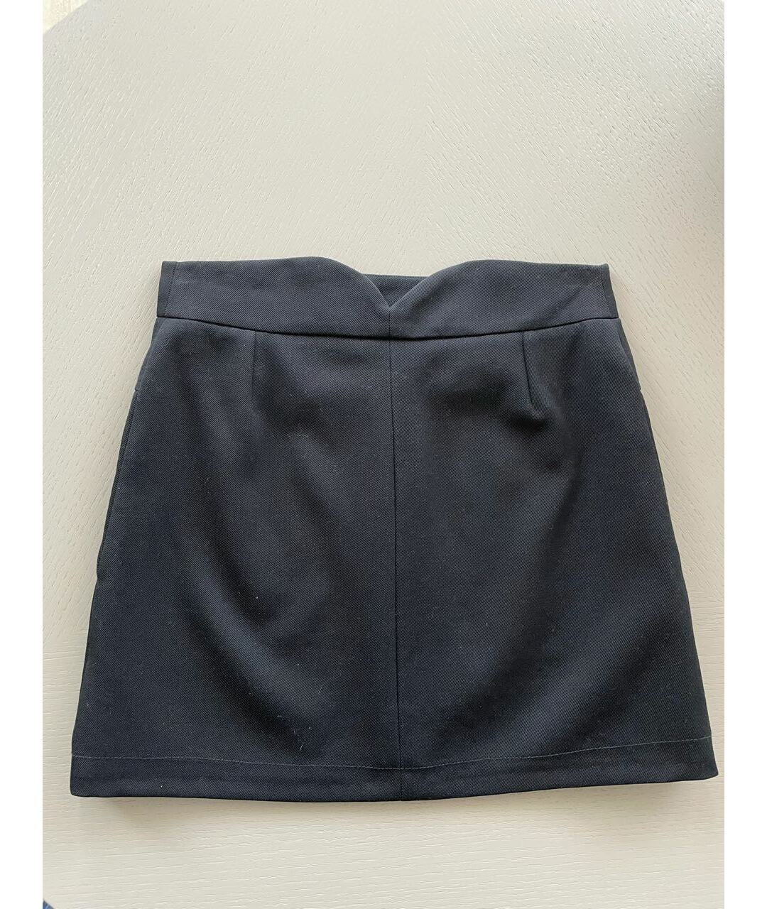 CHLOE Черная шерстяная юбка мини, фото 2