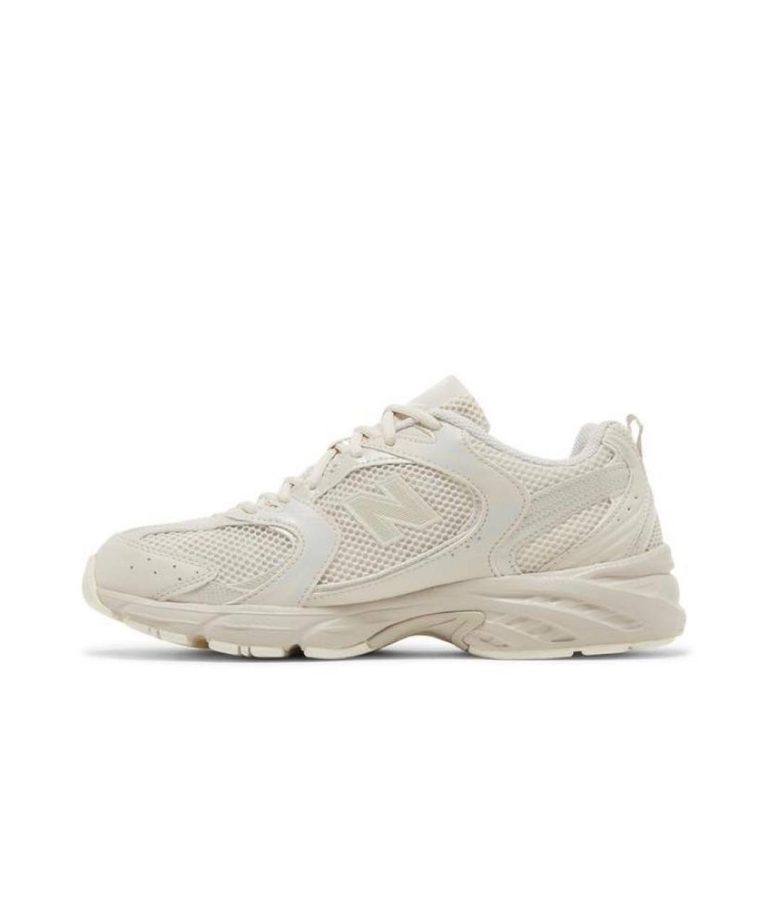 NEW BALANCE Бежевые текстильные низкие кроссовки / кеды, фото 3