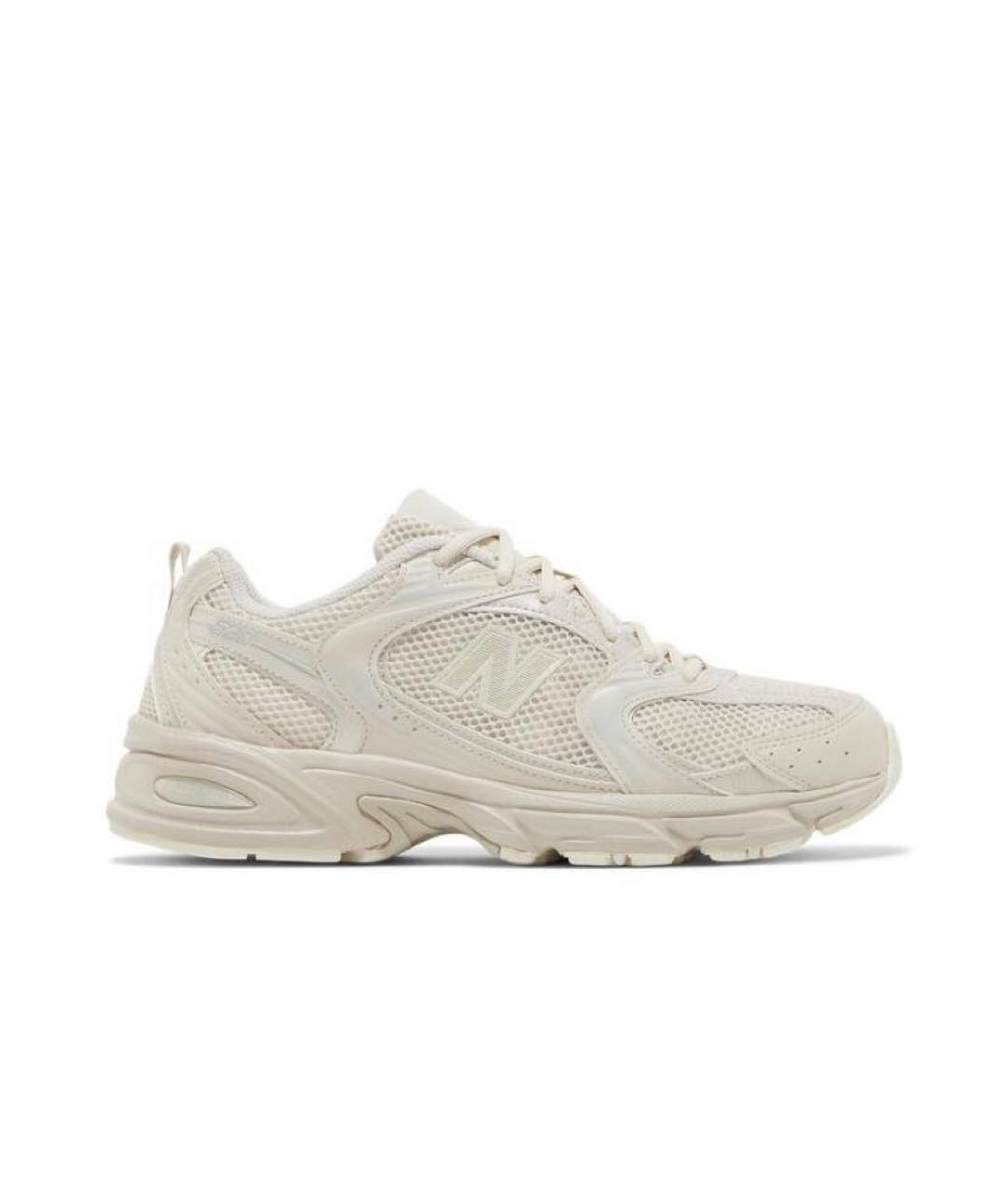 NEW BALANCE Бежевые текстильные низкие кроссовки / кеды, фото 1