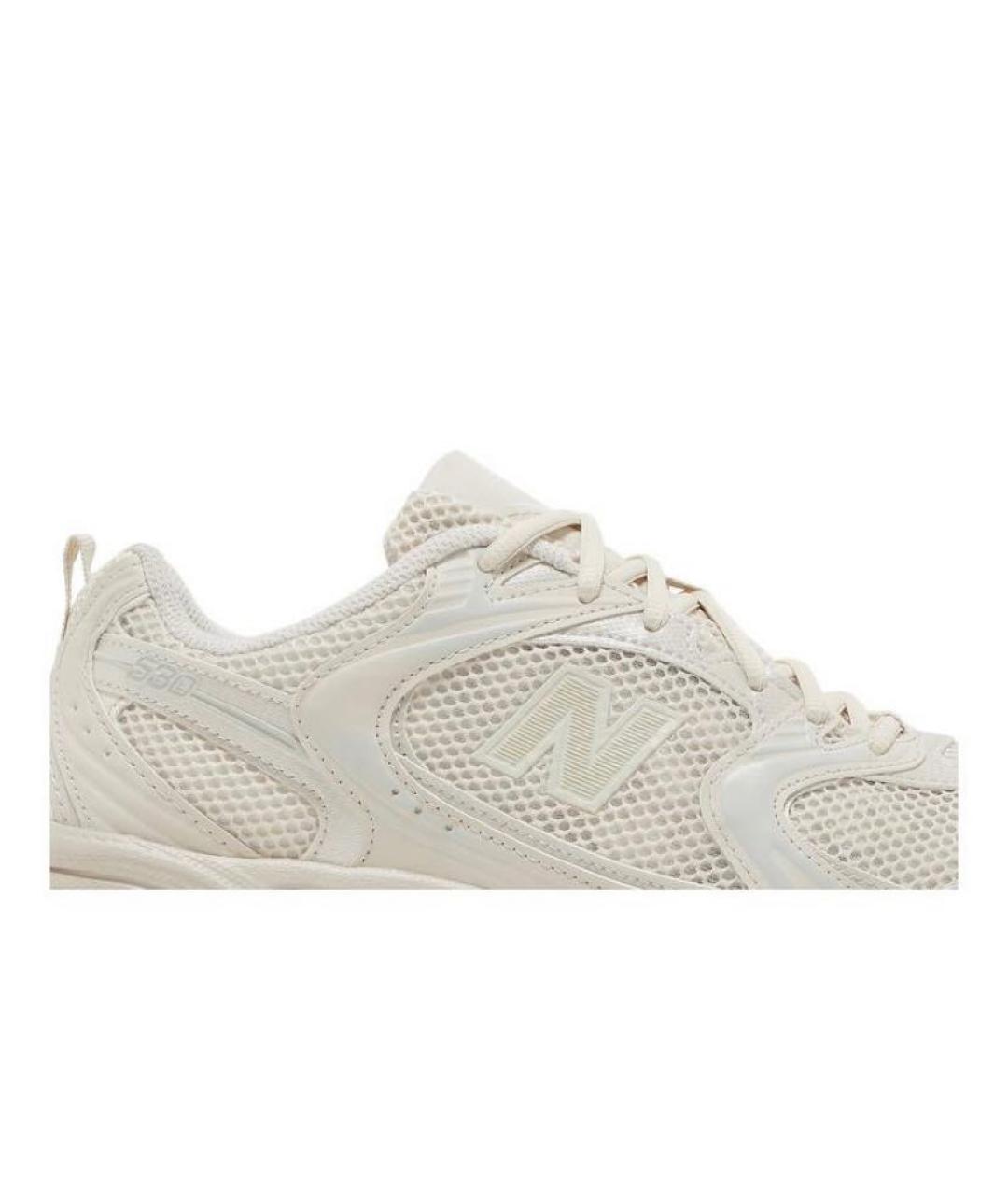 NEW BALANCE Бежевые текстильные низкие кроссовки / кеды, фото 2