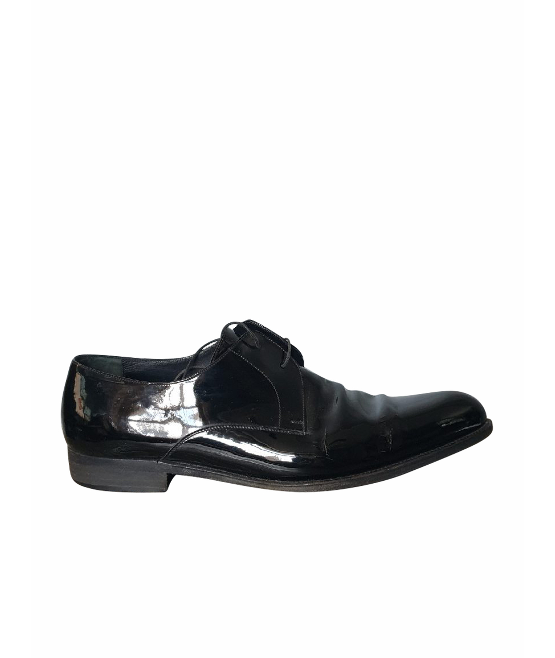 SALVATORE FERRAGAMO Черные туфли из лакированной кожи, фото 1