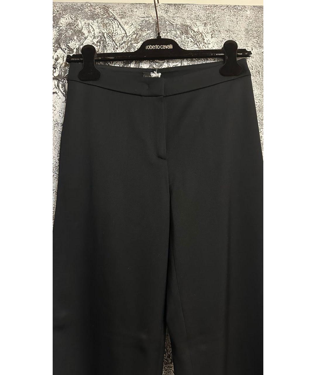 LA PERLA Черные шелковые брюки широкие, фото 3