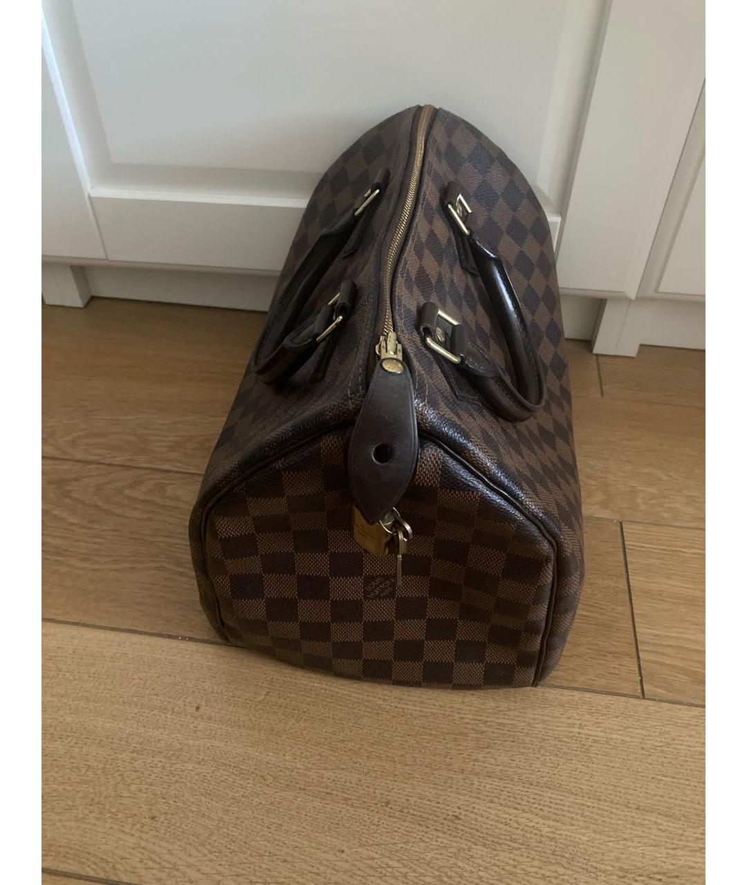 LOUIS VUITTON Коричневая сумка с короткими ручками, фото 6