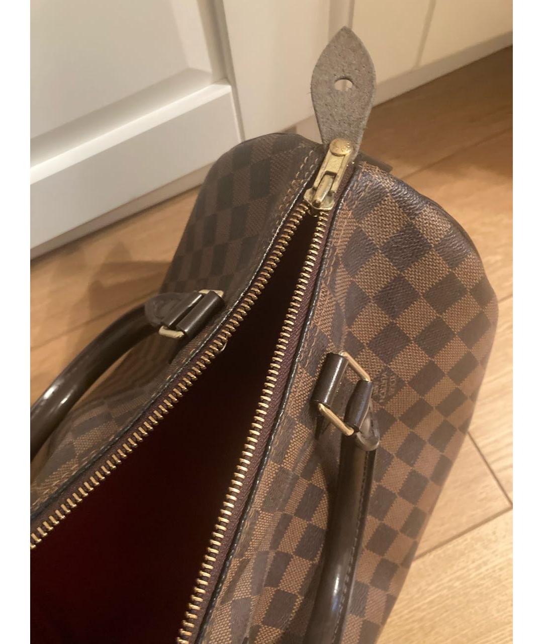 LOUIS VUITTON Коричневая сумка с короткими ручками, фото 4