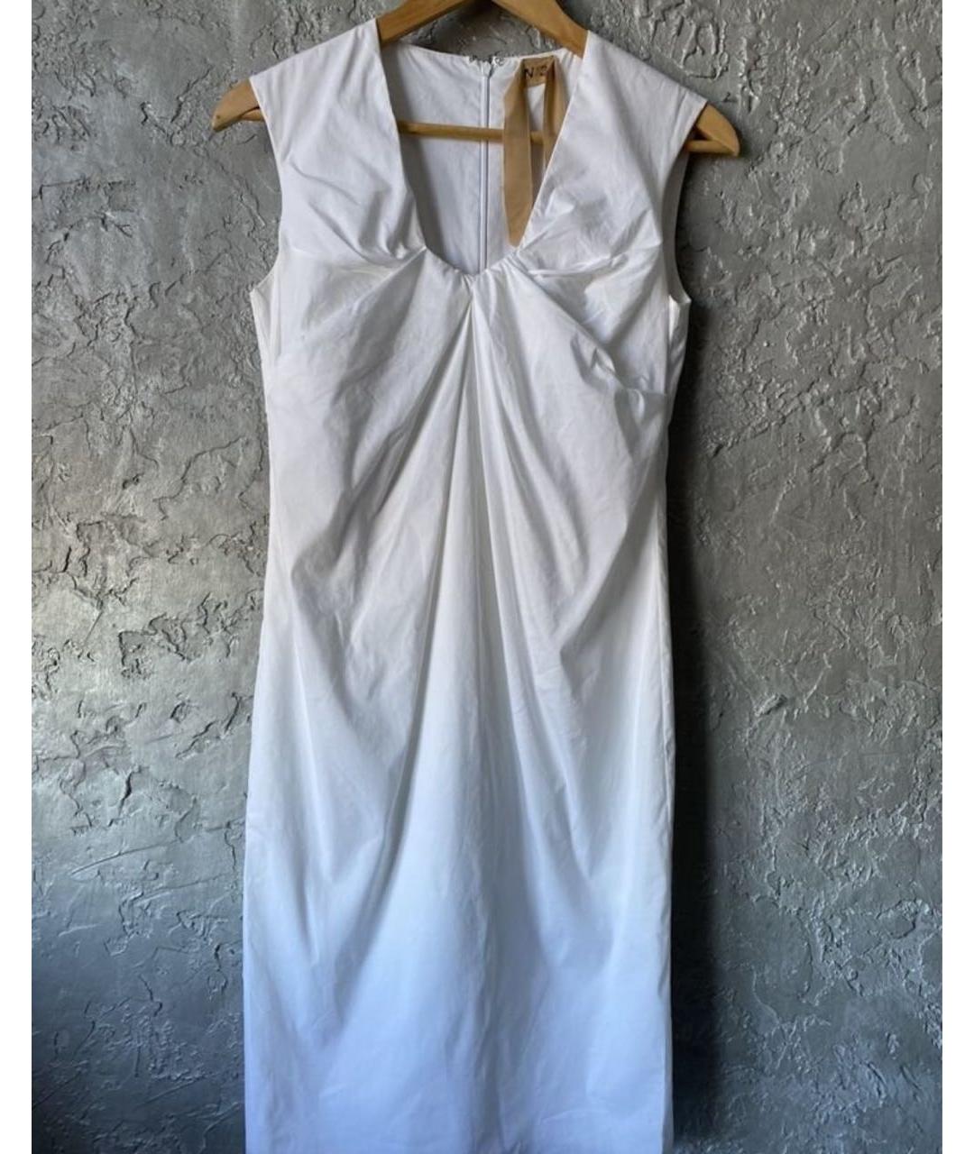 NO. 21 Белое повседневное платье, фото 6