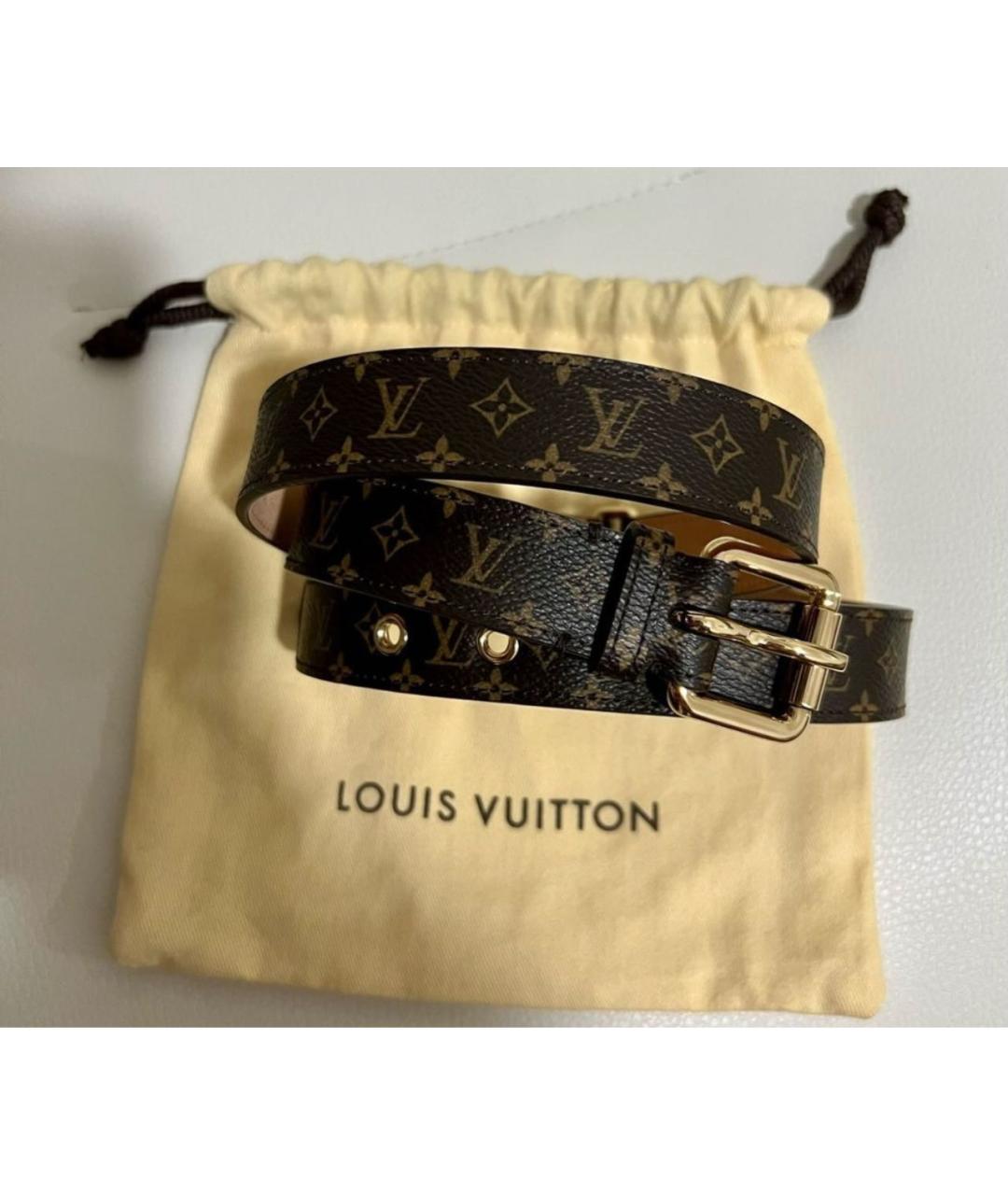 LOUIS VUITTON Коричневый ремень, фото 8