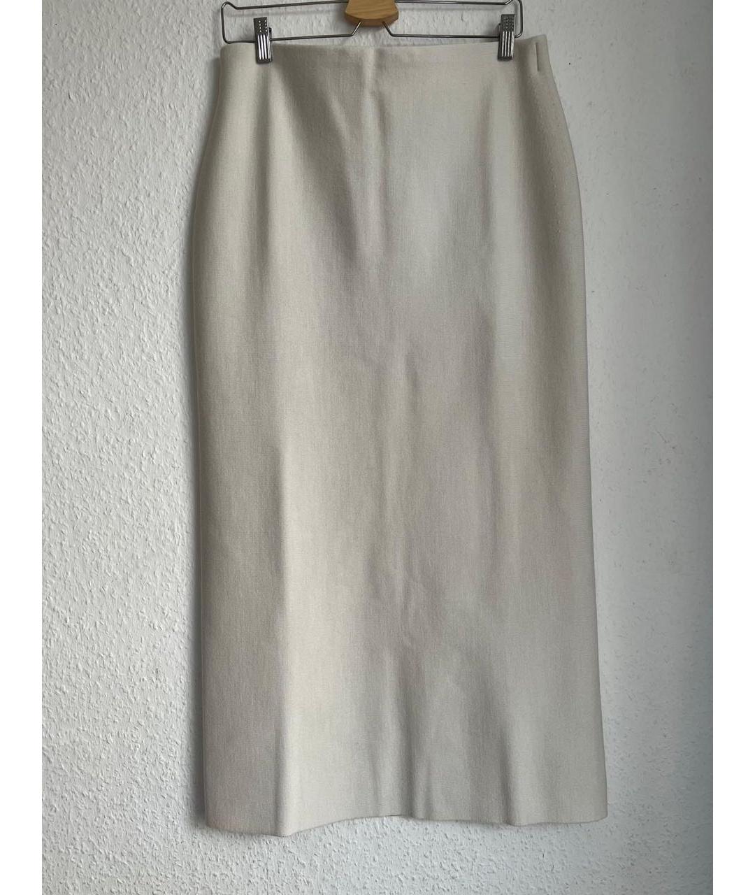 COS Бежевая шерстяная юбка макси, фото 6