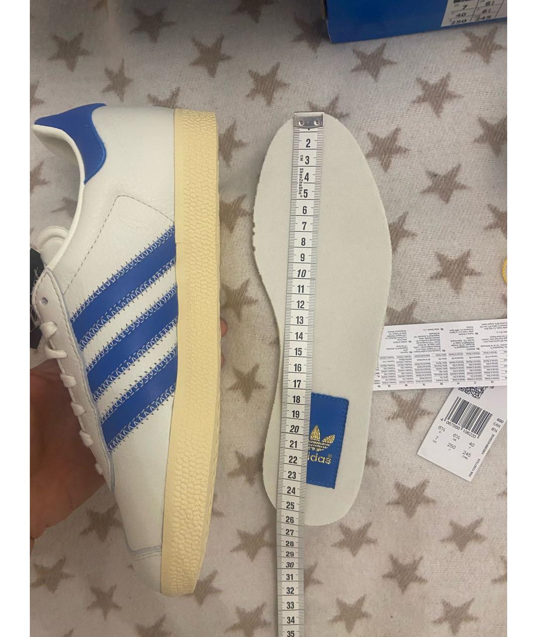 ADIDAS Белые кожаные кеды, фото 8