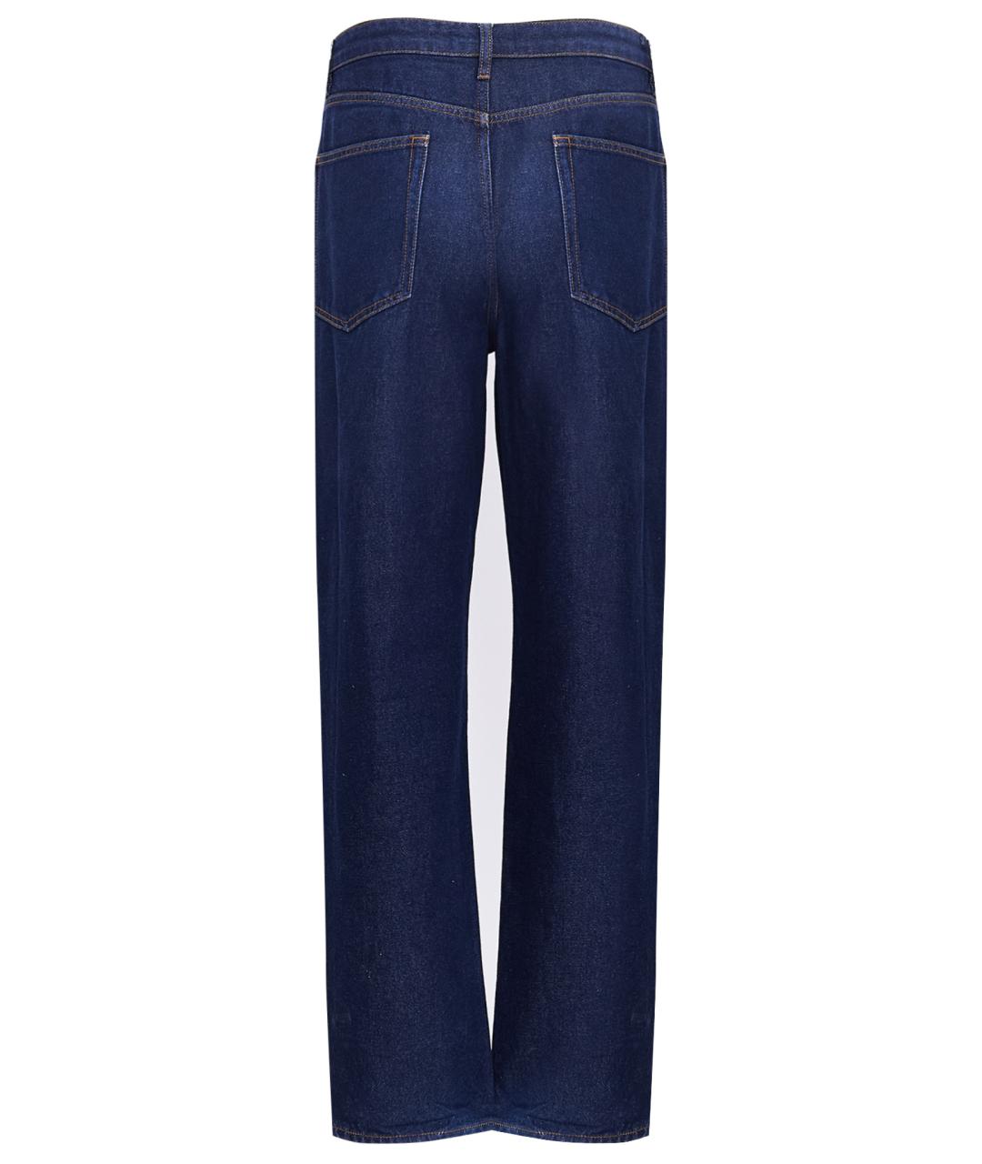 12 STOREEZ Темно-синие хлопковые прямые джинсы, фото 12