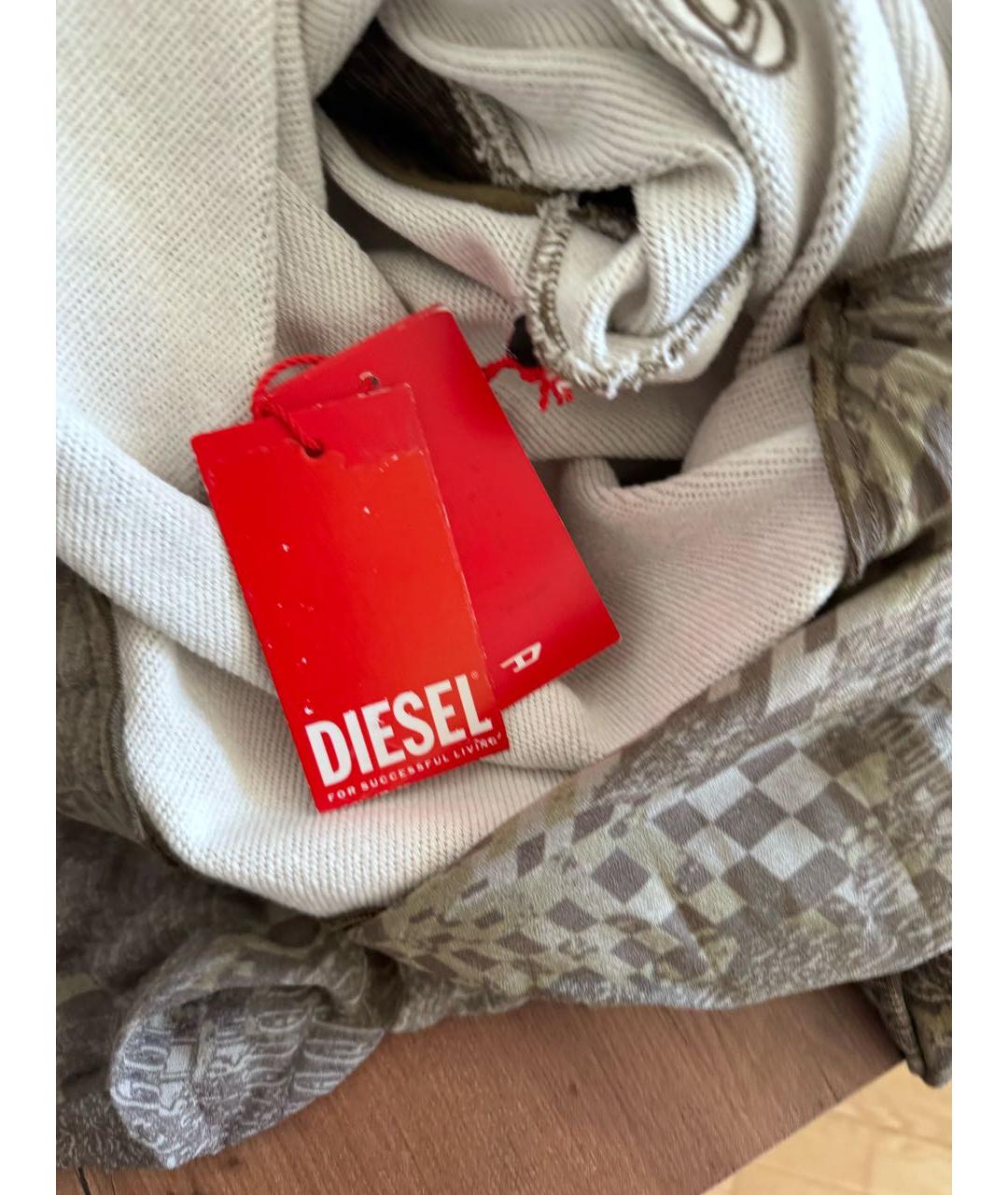 DIESEL Хаки хлопковое повседневное платье, фото 5