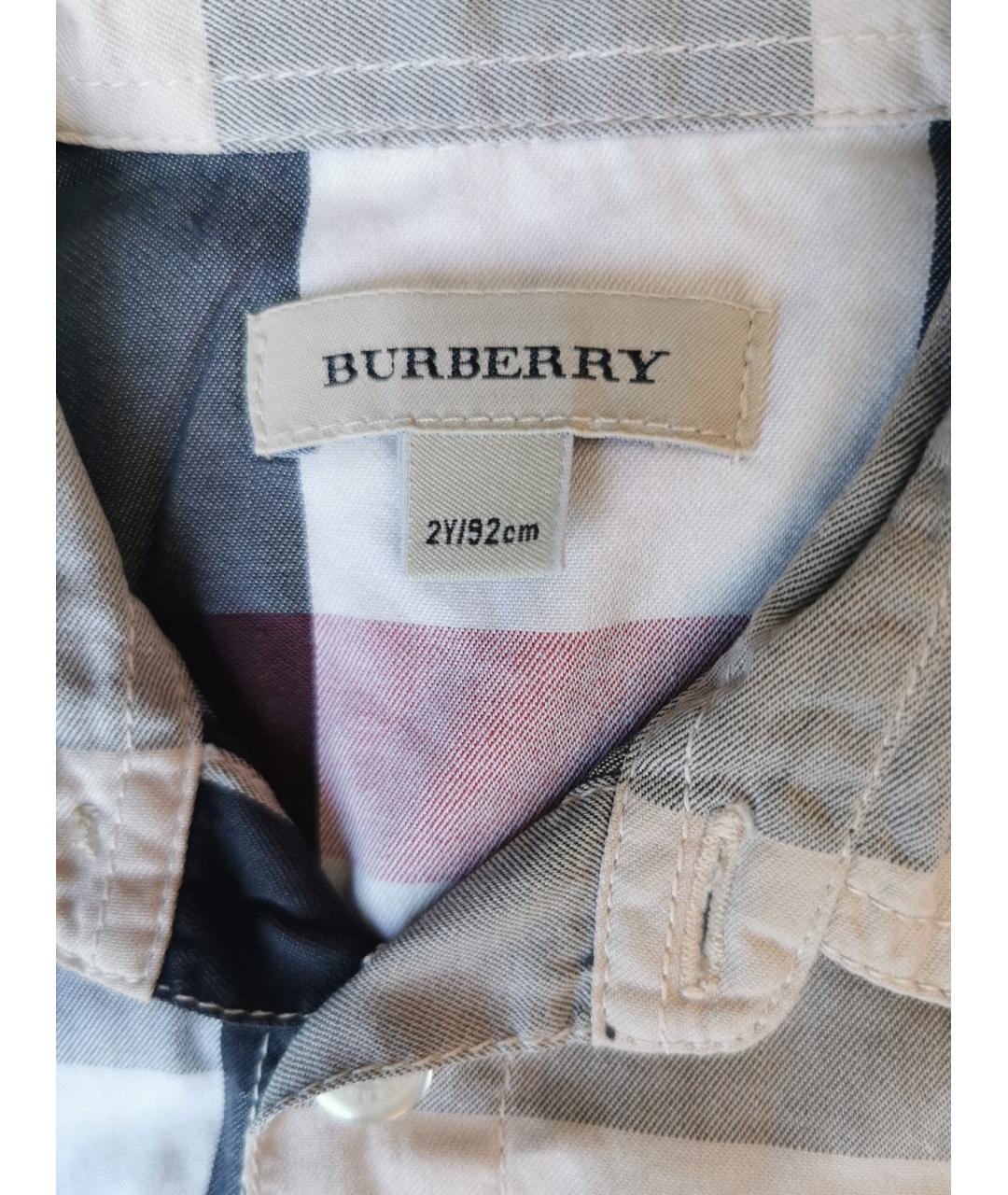 BURBERRY Хлопковая детская рубашка, фото 4