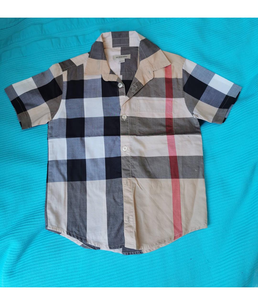 BURBERRY Хлопковая детская рубашка, фото 5
