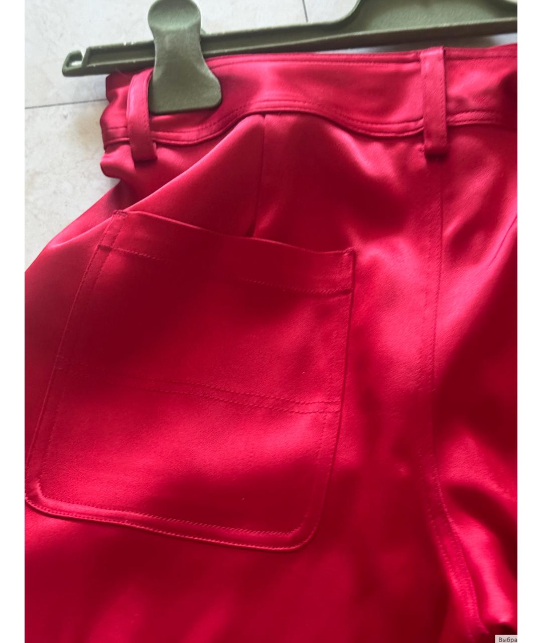ALICE+OLIVIA Красные брюки узкие, фото 8