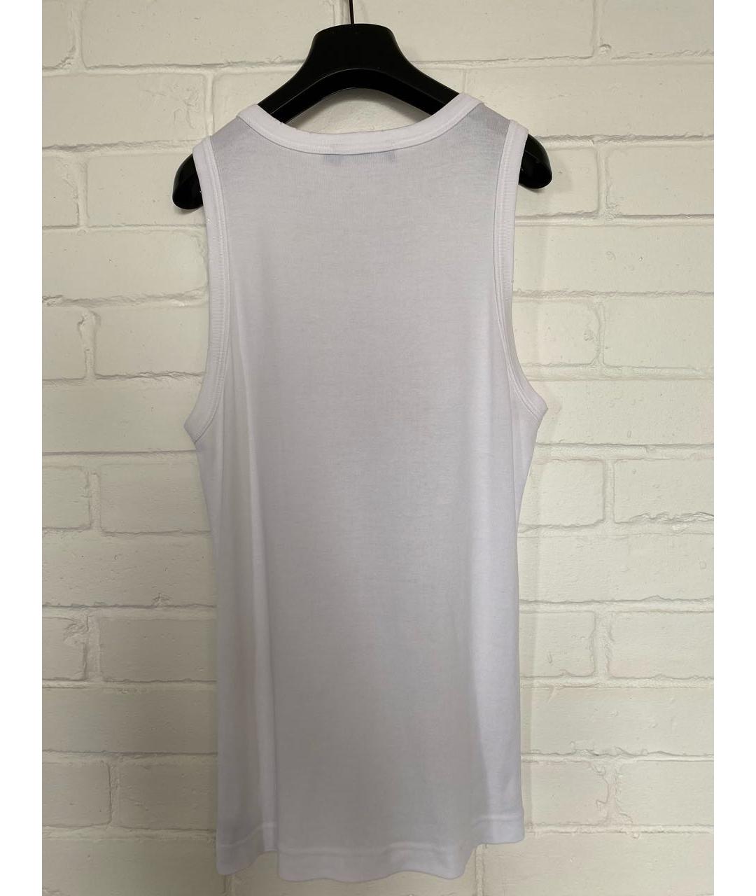 DOLCE&GABBANA Белая хлопковая майка, фото 2