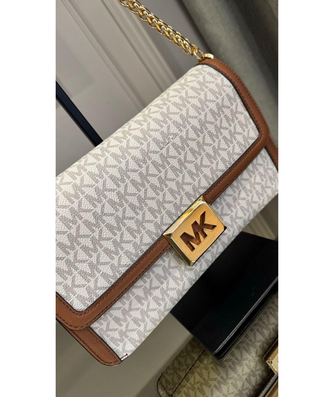 MICHAEL KORS Белая сумка через плечо, фото 4