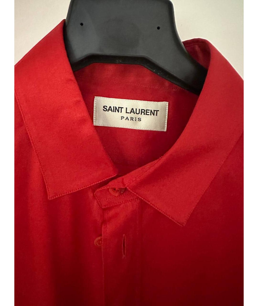 SAINT LAURENT Красная блузы, фото 3