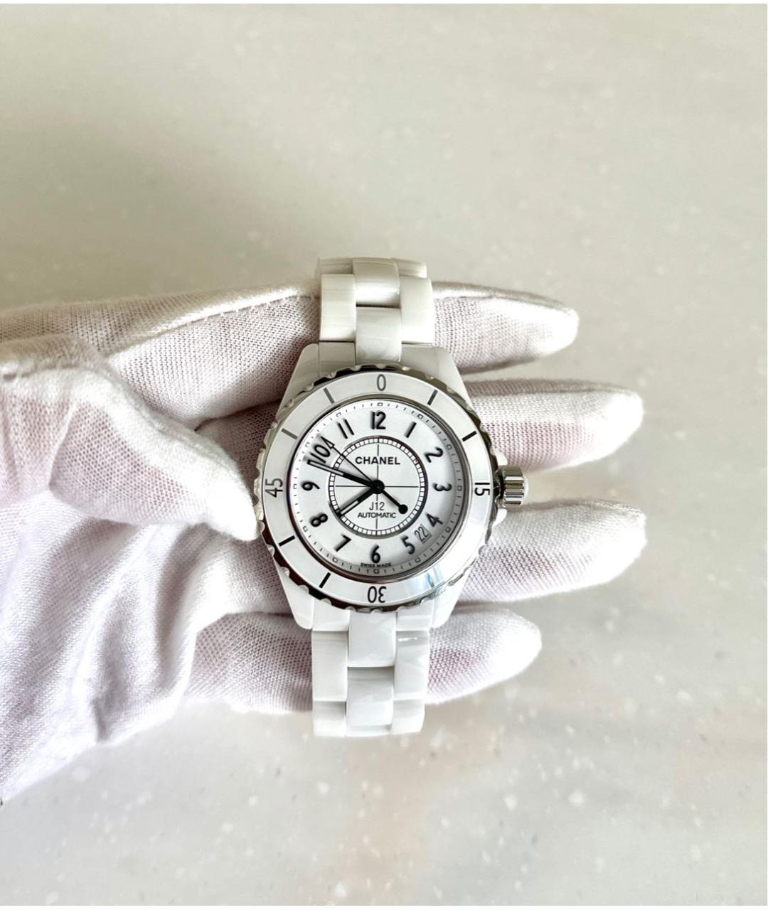 CHANEL Белые керамические часы, фото 2