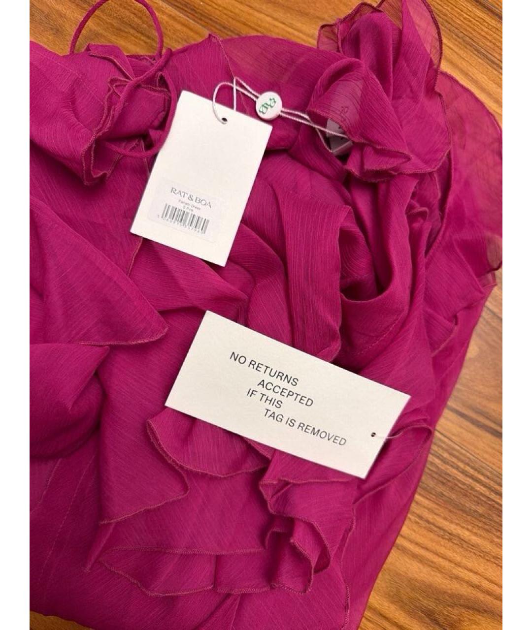 RAT&BOA Розовая полиэстеровая туника, фото 5