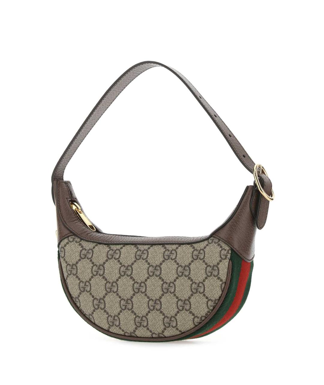 GUCCI Коричневая синтетическая сумка через плечо, фото 1