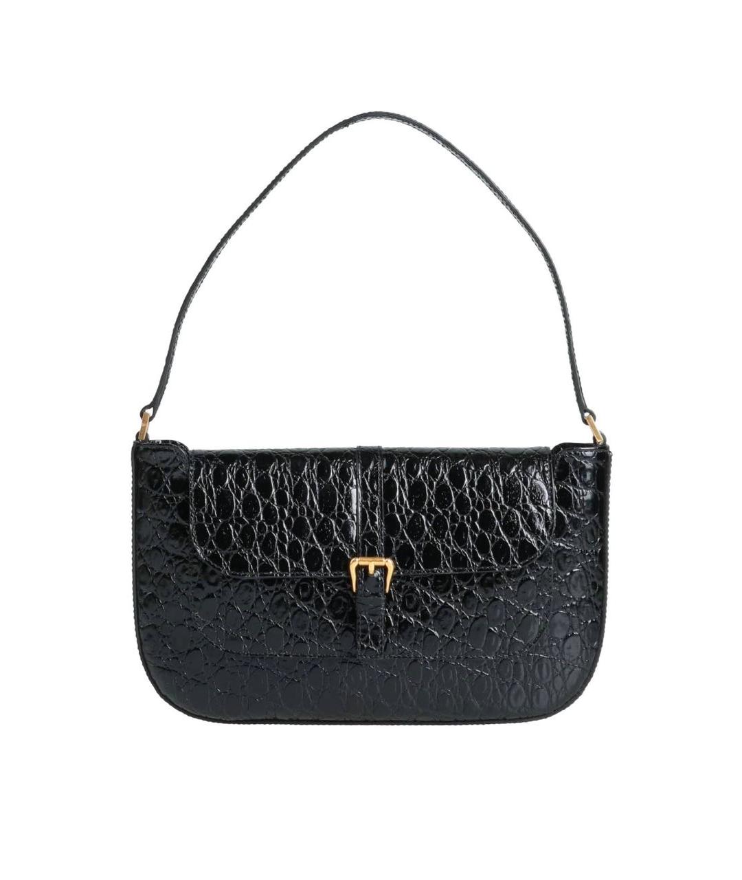 BY FAR Черная кожаная сумка с короткими ручками, фото 9