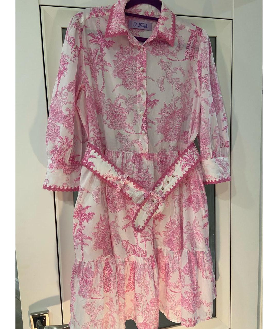 St. Barth Розовое хлопковое платье, фото 8