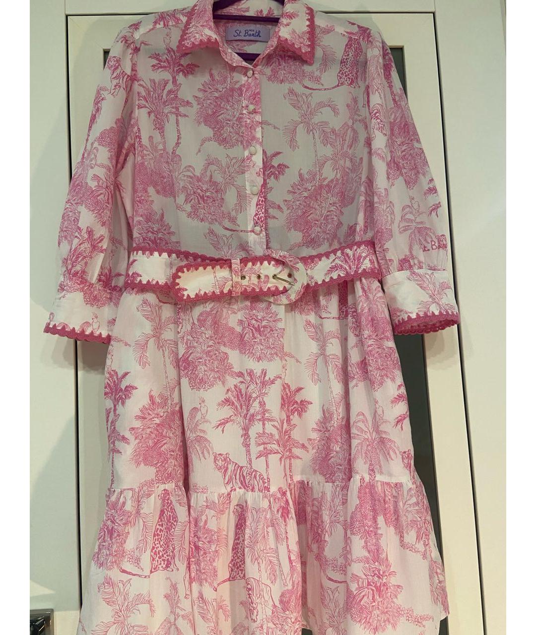St. Barth Розовое хлопковое платье, фото 2