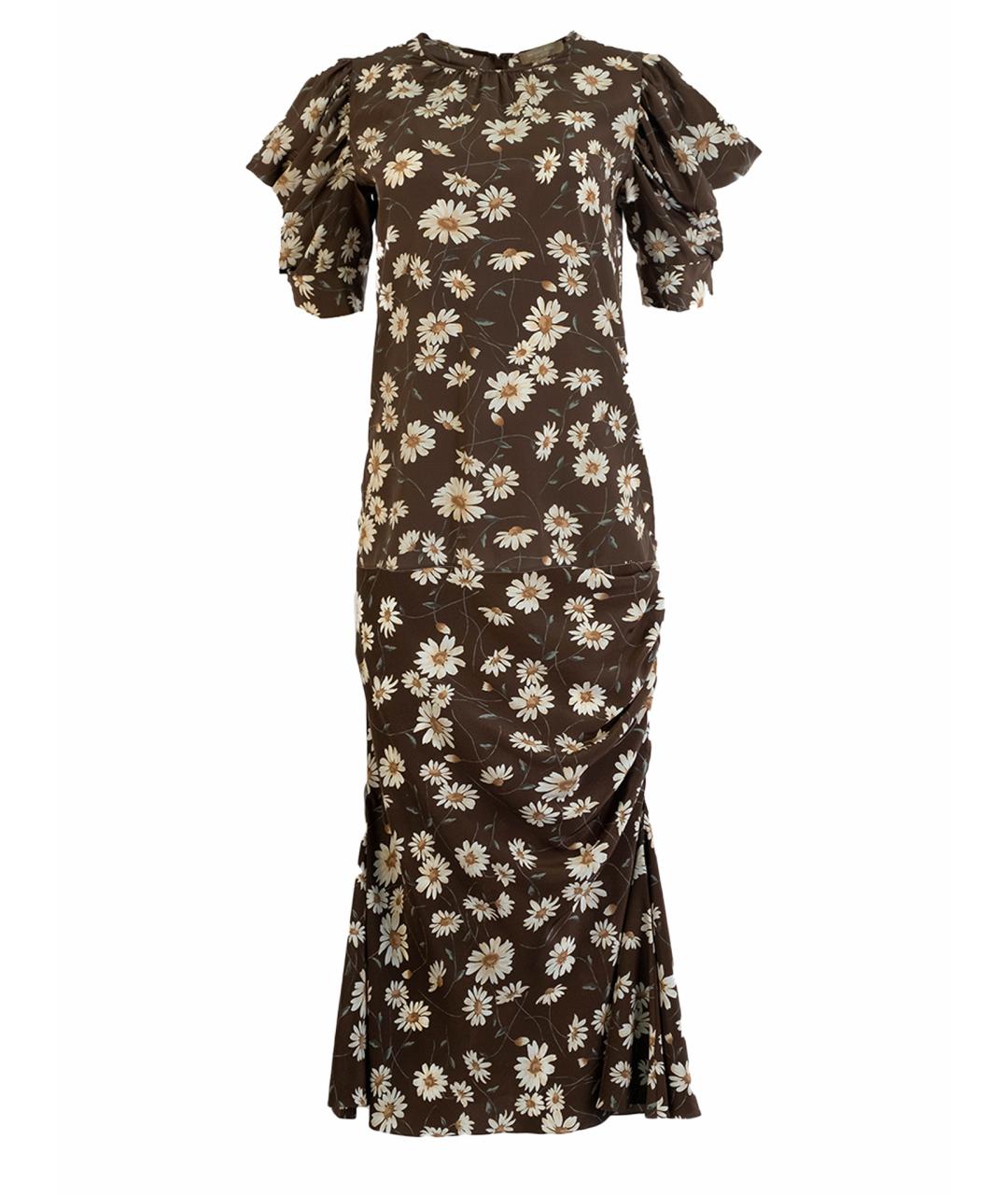 MICHAEL KORS COLLECTION Коричневый шелковый костюм с юбками, фото 1