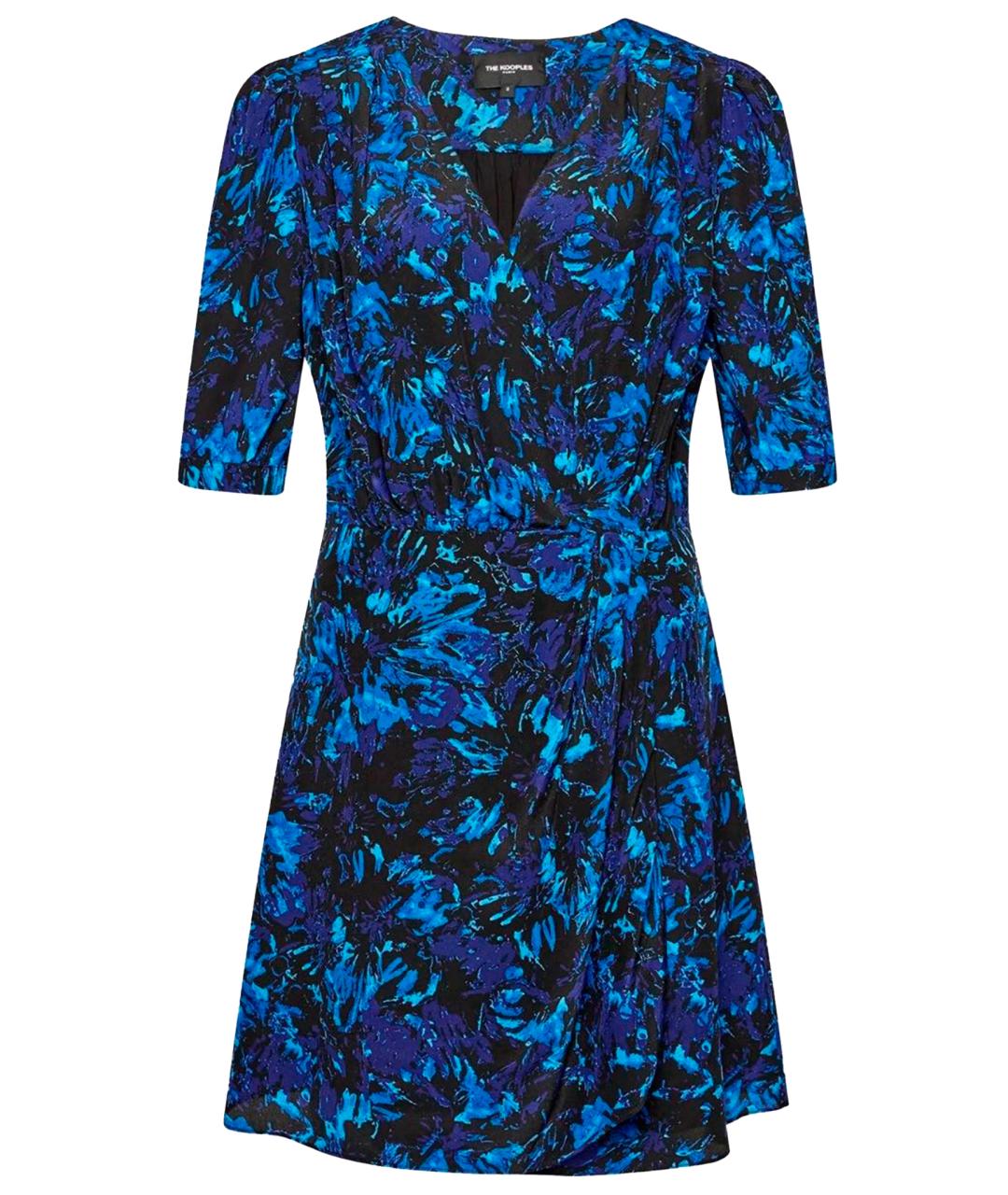 THE KOOPLES Синее шелковое повседневное платье, фото 1
