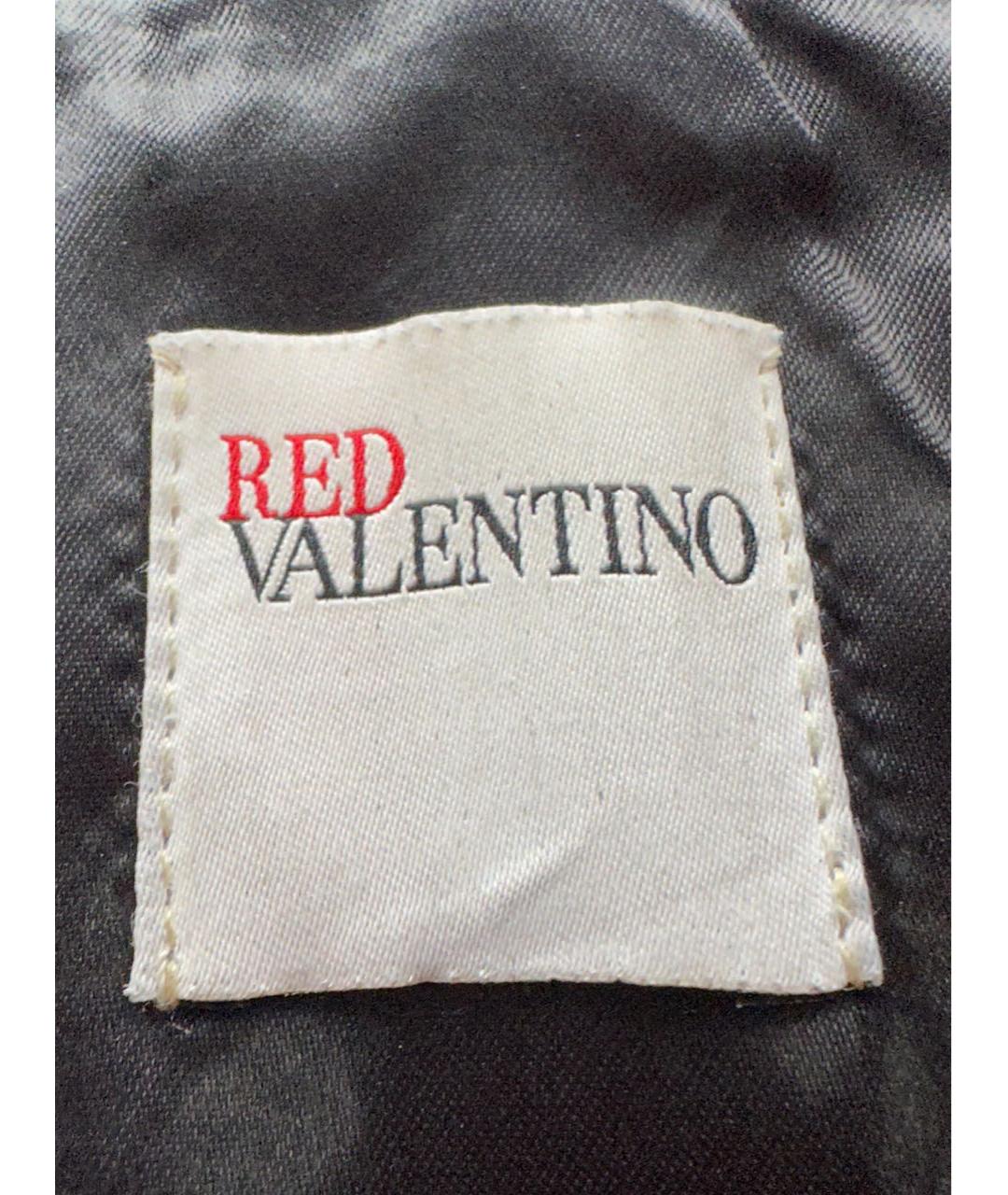 RED VALENTINO Черная кожаная куртка, фото 7
