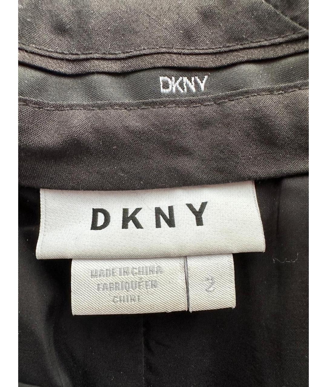 DKNY Черные шерстяные прямые брюки, фото 7